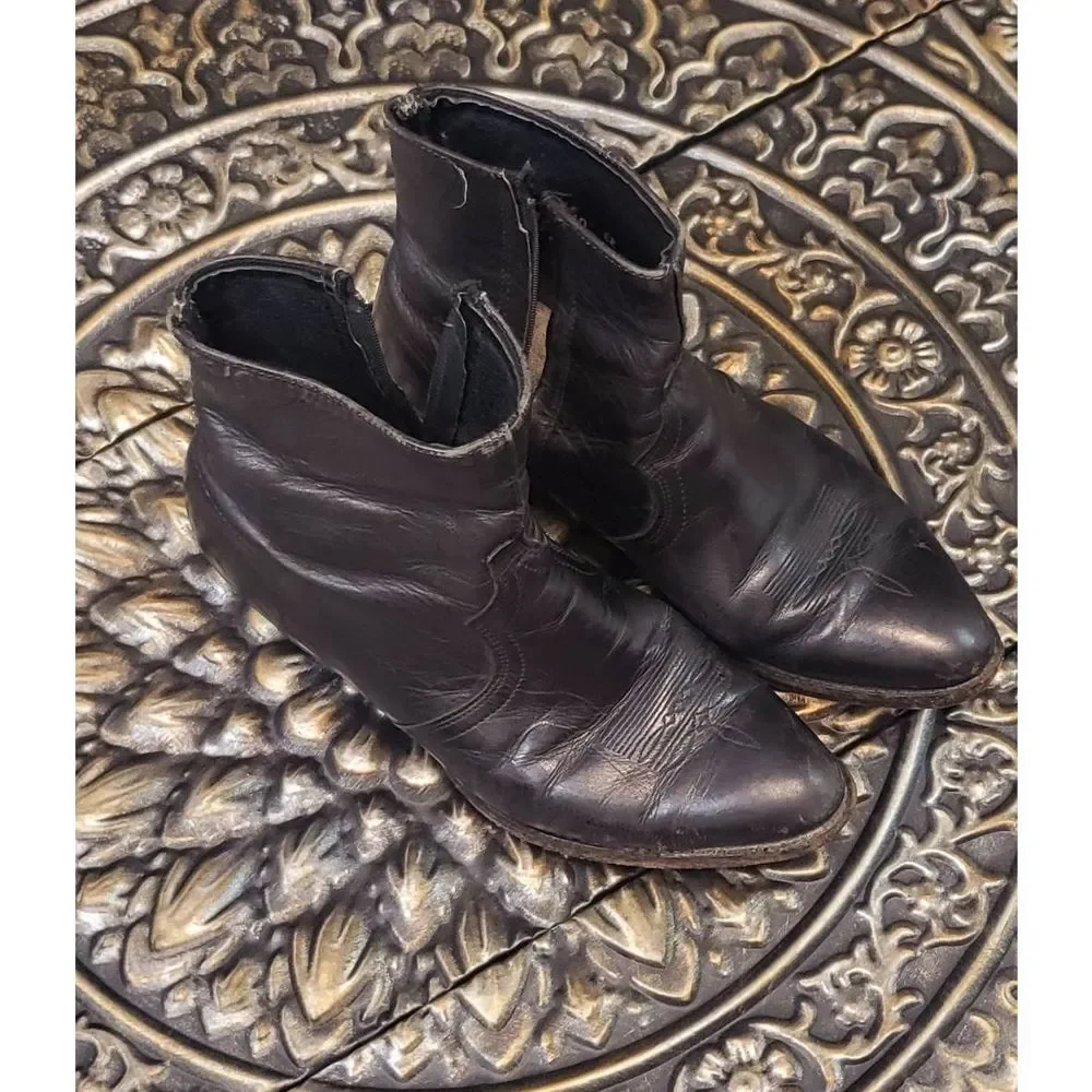 Mens Cowboy ankle boots 10.5 - Picture 8 of 8